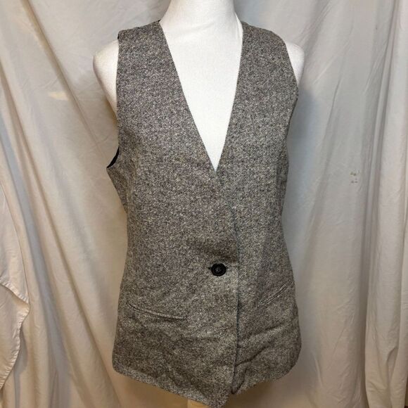 Liz Clairborne Jackets & Blazers - Vintage Liz Clairborne Collection V Neck Lace Womens Knit Vest No Sleeve